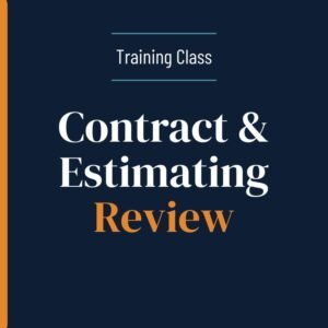 Contract & Estimating Review
